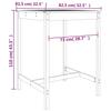 5 Piece Garden Bar Set Solid Douglas Fir Wood