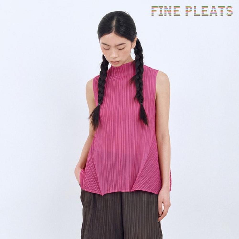 Fine PleAts A Line Top mAgentA FREE