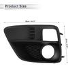 No.57731VA010 for Subaru WRX 2015-2017 Black Front Left Front Lower Bumper Fog Light Cover Inserts ABS 1 Pc