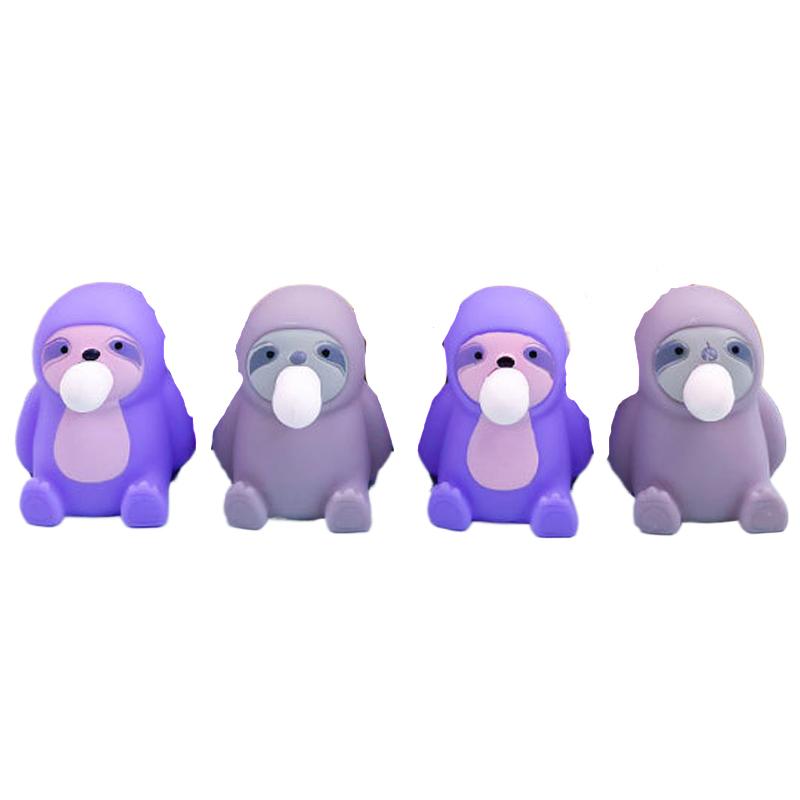 

Cute Funny Kawaii Squeeze Blowing Bubble Animal Sloth Sloth Bear Mermaid Pinch Stress Easing Doll Ornaments Kids Toy Gift Baby Prizes