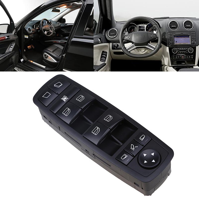 Car Black Master Power Electric Window Control Switch Panel A2518300390 Fit for Mercedes GL 350 CDI RWD 2005-2008