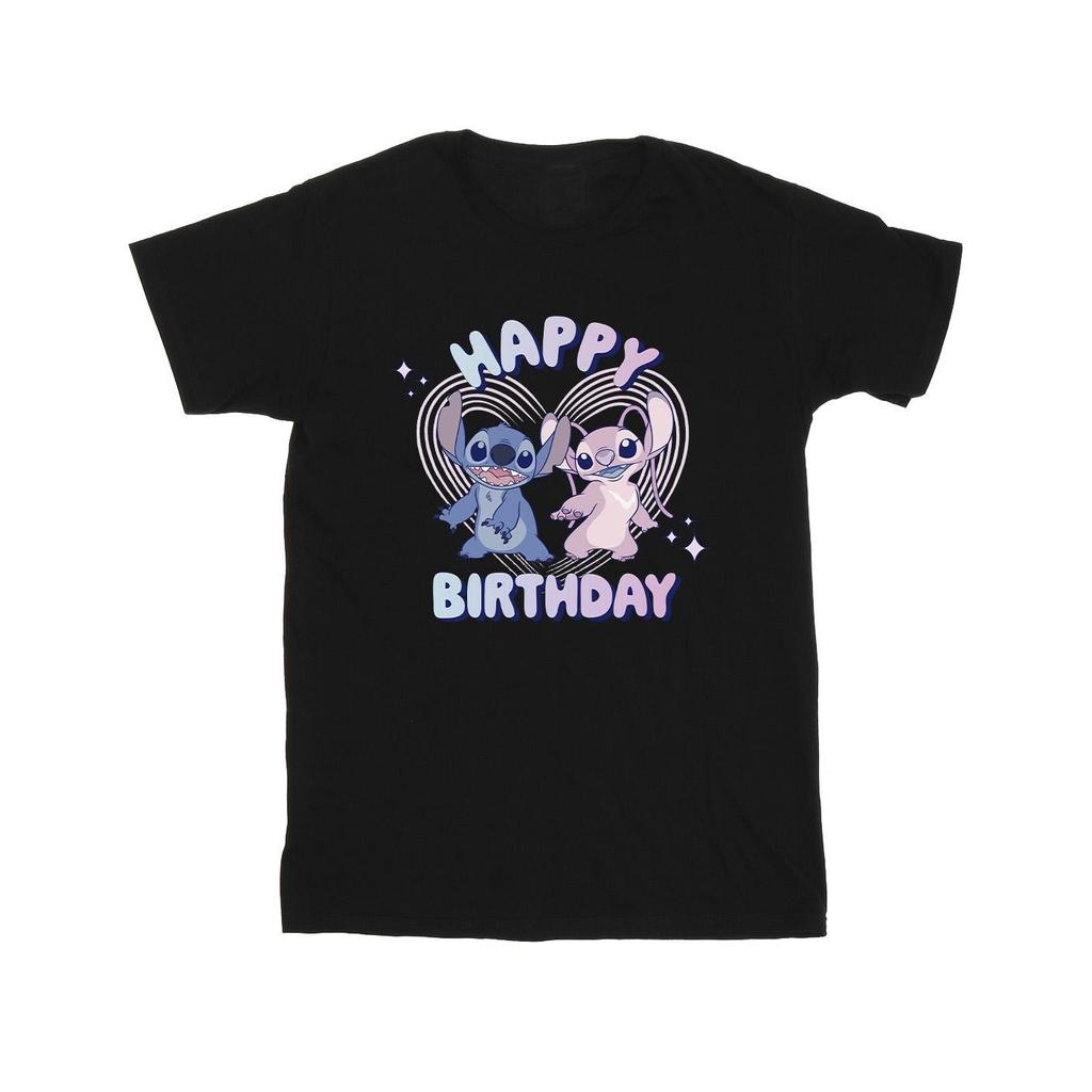 Lilo & Stitch Mens Cotton Happy Birthday T-Shirt