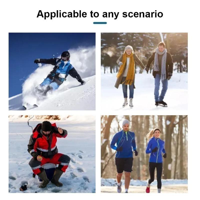 1-5PCS Unisex Winter Skull Cap Soft Polar Fleece Beanie Thick Warm Windproof Ski Hat Outdoor Cap Suitable for Both Men and Women