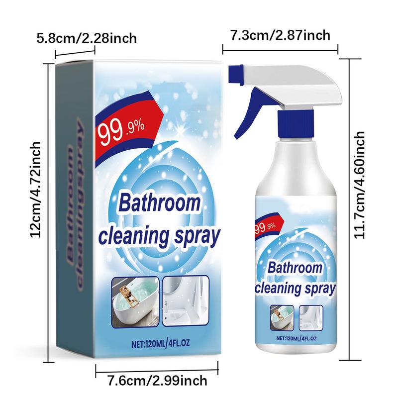 Bathroom Cleaner 120ml Multifunctional Fresh Clean Spray Cleaner Bathroom Stain Remover Powerful Cleaning Tool For Home Sink