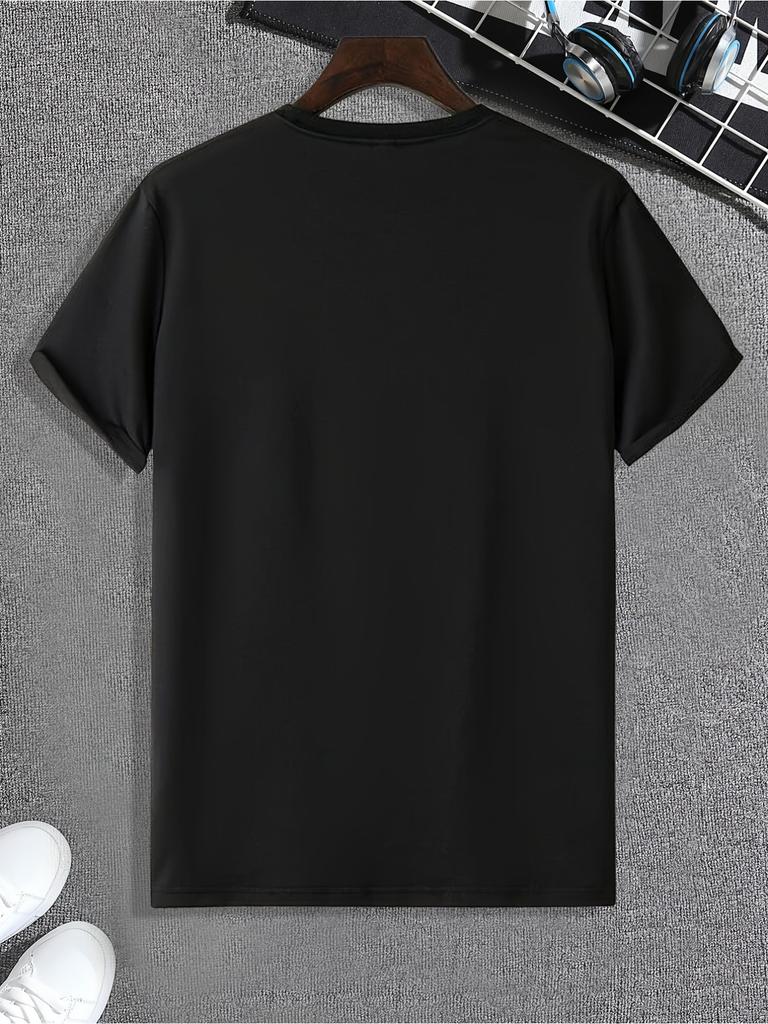 T-shirt Casual da Uomo Girocollo con Unico Motivo Teschio di Coniglio - la Scelta Perfetta per l'Estate