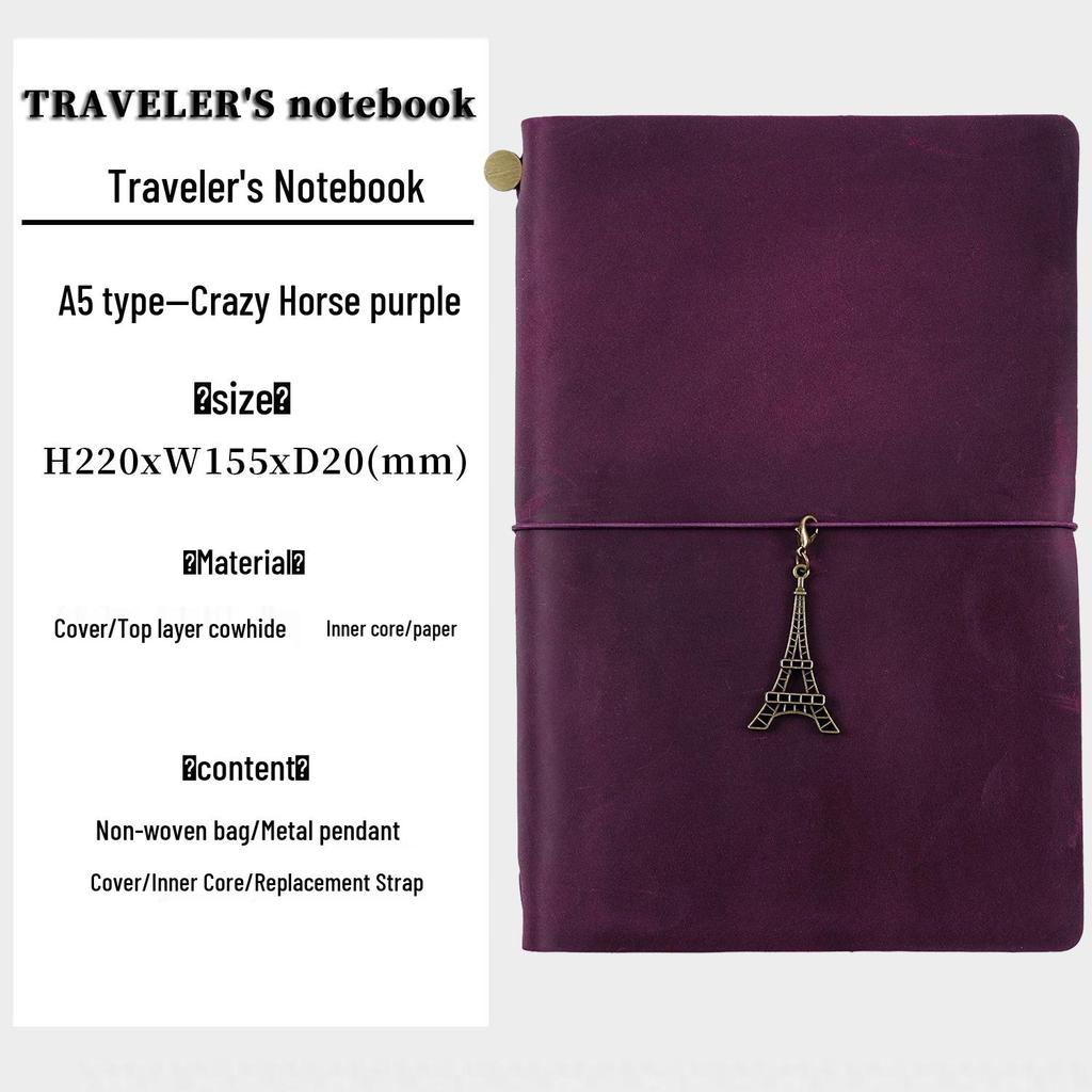 Diário de Viagem TN: Caderno Artesanal de Couro de Vaca Vintage