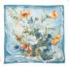 Womens Silk Scarf Gift Set Retro Ethnic Style Square 105x105cm Mulberry Shawl