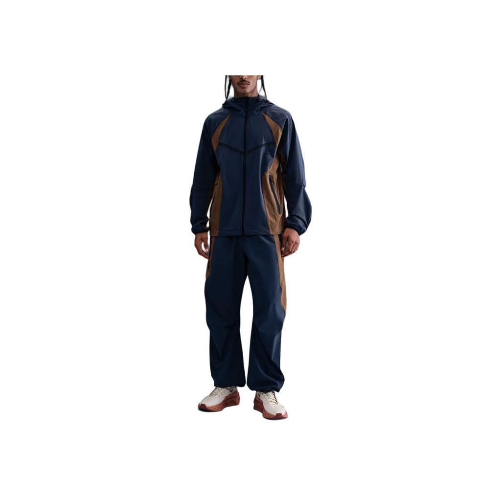 Nike Dri-Fit Color Block Loose Fit Zip-Up Hooded Long Sleeve Jacket Men Jackets IH8461-437