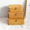 Handmade Rectangular Seagrass Wedding and Party Favor Gift Box