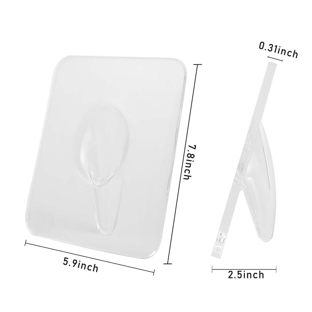 Acrylic Photo Frame Vase Transparent Modern Art Style Flower Vase Plant Holder for Wedding Gift Office Home Desktop Ornament