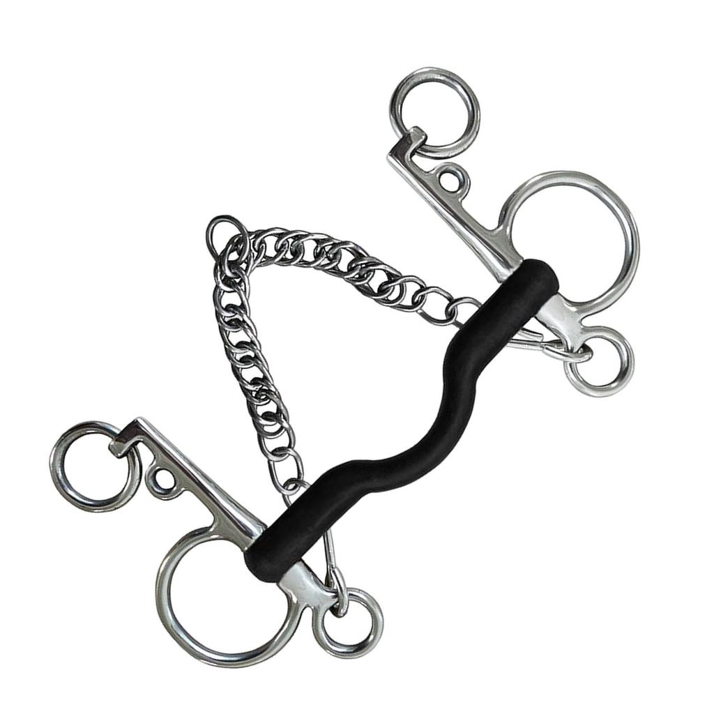 Reliable Horse Bit with Curb Hooks Chain Harness for Effective Training
