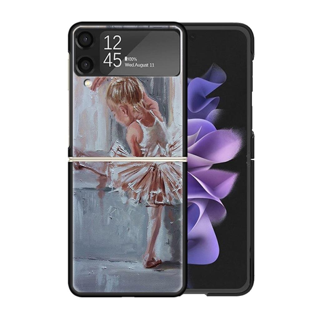 

Ballerina Ballet Dancing Clear Phone Case For Samsung Z Flip 7 6 5 4 3 Galaxy ZFlip7 ZFlip6 ZFlip5 ZFlip4 ZFlip3 5G Print Cover Samsung Z Flip 3