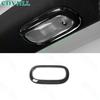 Rear Reading Lamp Switch Cover For Jeep Patriot Compass 11-2016 ABS Carbon Fiber
