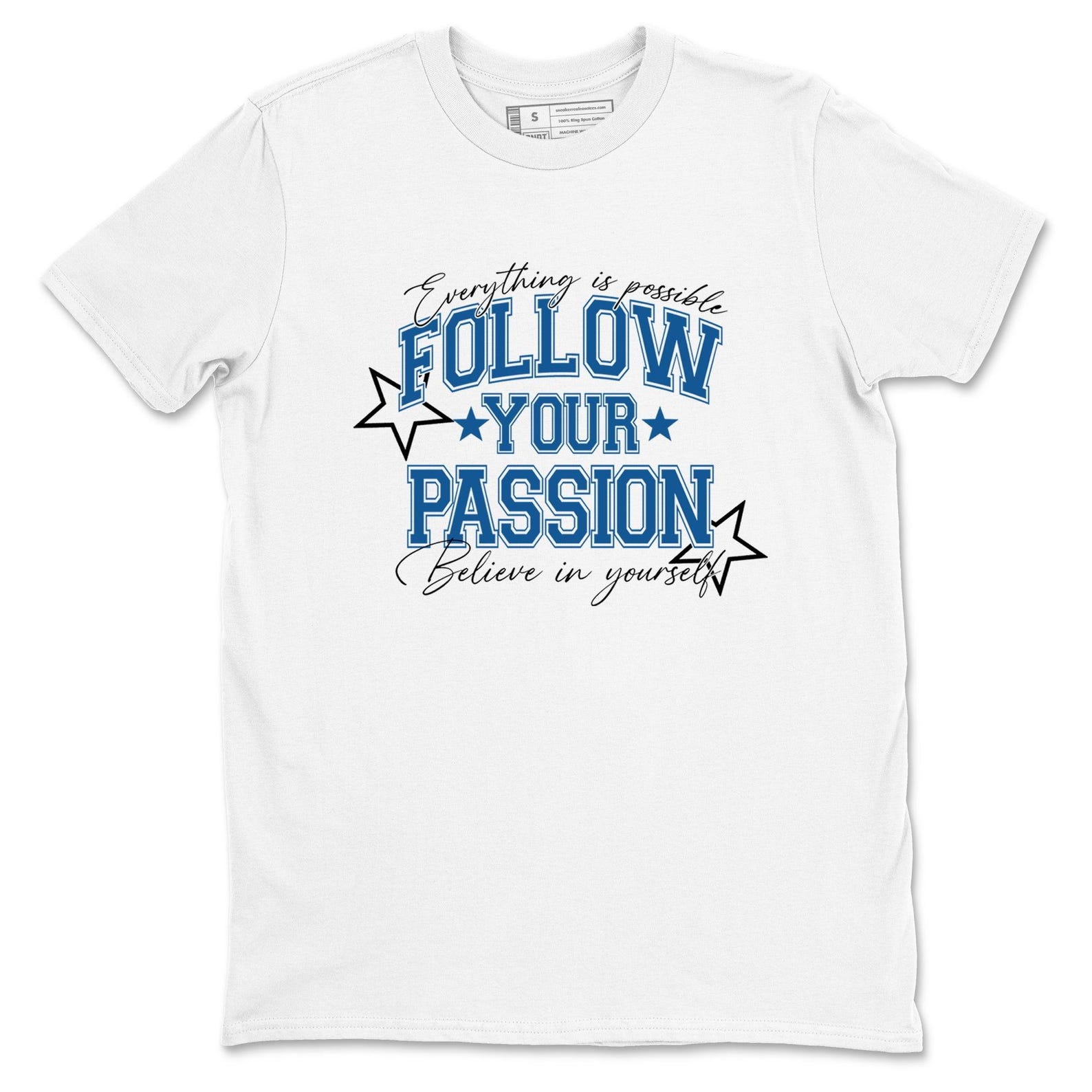 Follow Your Passion graphic tee. Streetwear Brand Graphic T-Shirt. 1s Fragment M