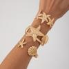 Fashion Exaggerated Starfish Conch Bracelet Bracelet Design Sense Metal Scallop Shell Open Bracelet