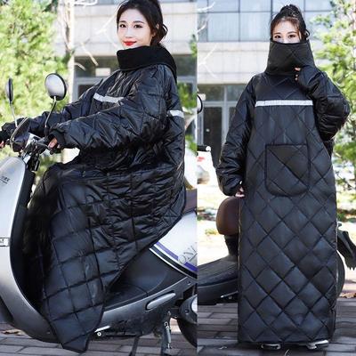 Winter Fleece-Lined Cycling & Motorcycle Windbreaker for Man-Vehicle Separation