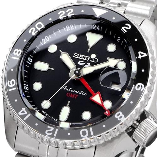 Seiko 5 SPORTS SKX Sports Style GMT Model Automatic Mechanical Wristwatch, Men's, Made In Japan, SSK001, Black, Overseas Model