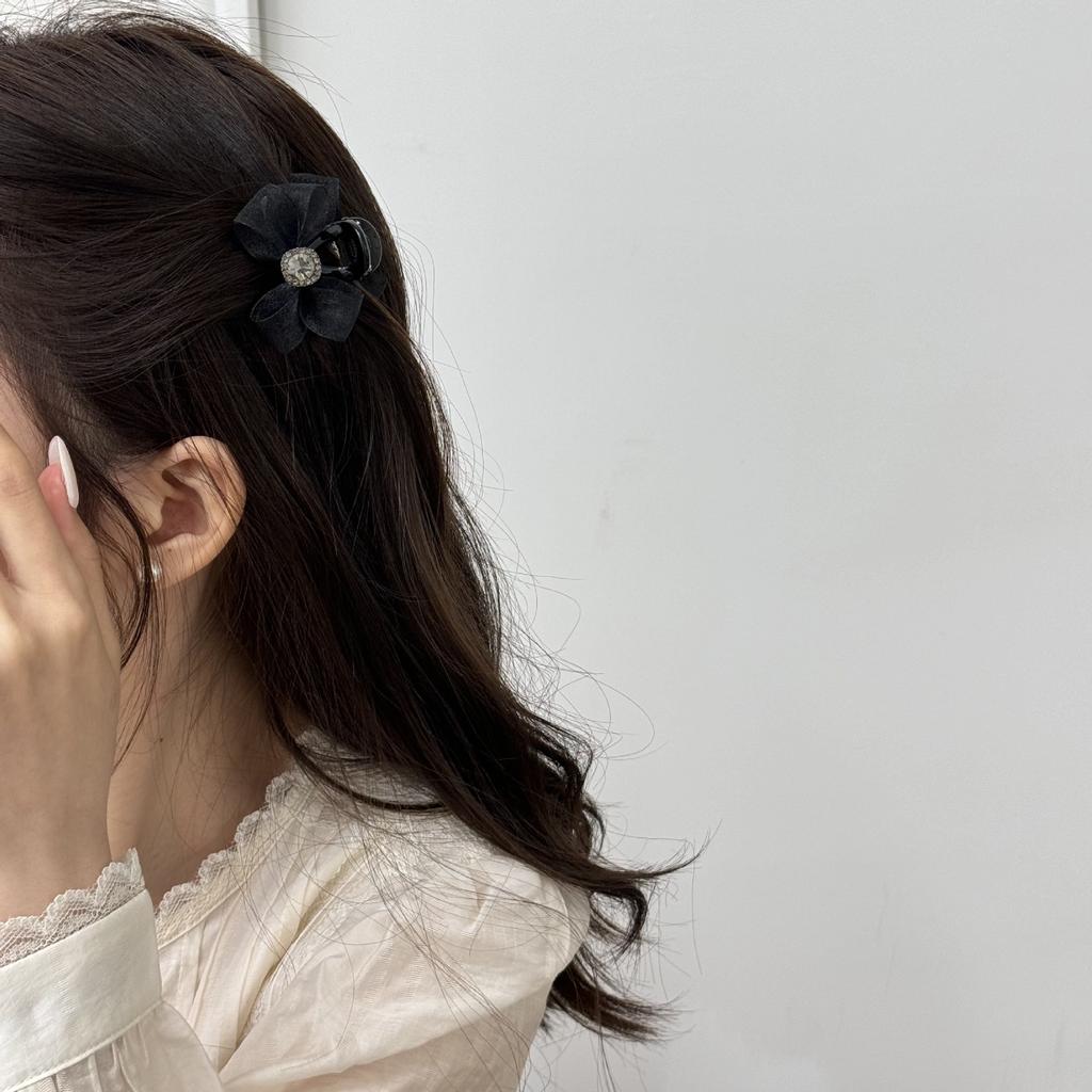 Mini Haarspangen-Clip für Frauen Mädchen Nadel koreanische Kralle Schleife Strass Krabbe Kopfschmuck Designer Vintage trendige Mode neu