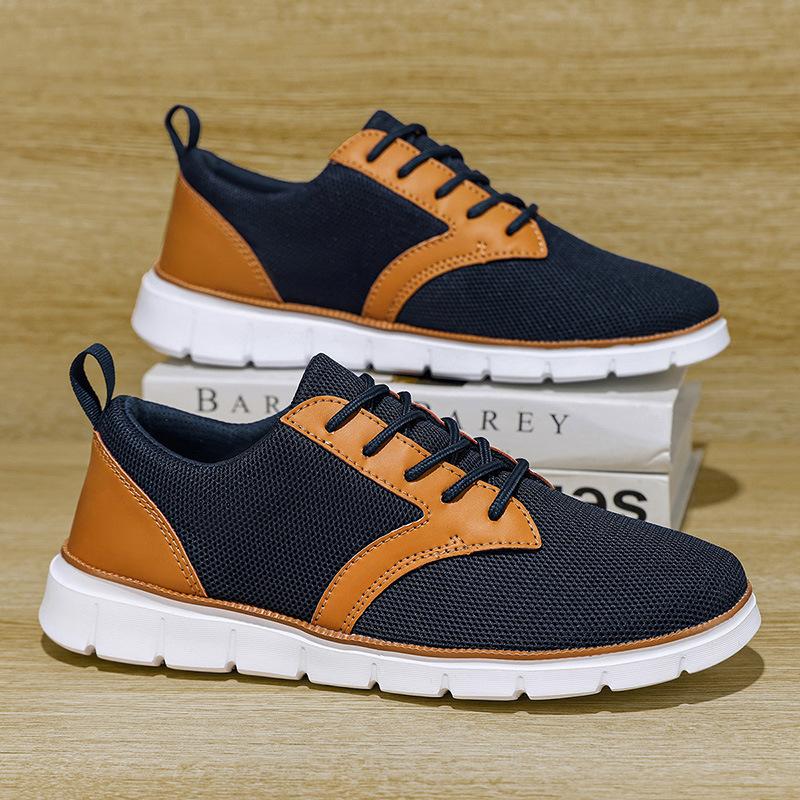 Fashion Men's Casual Sports Shoes 2025 Autumn Outdoor Anti Slip Wear-resistant Breathable Mesh Soft Soled Walking Shoes Fashion Sneakers