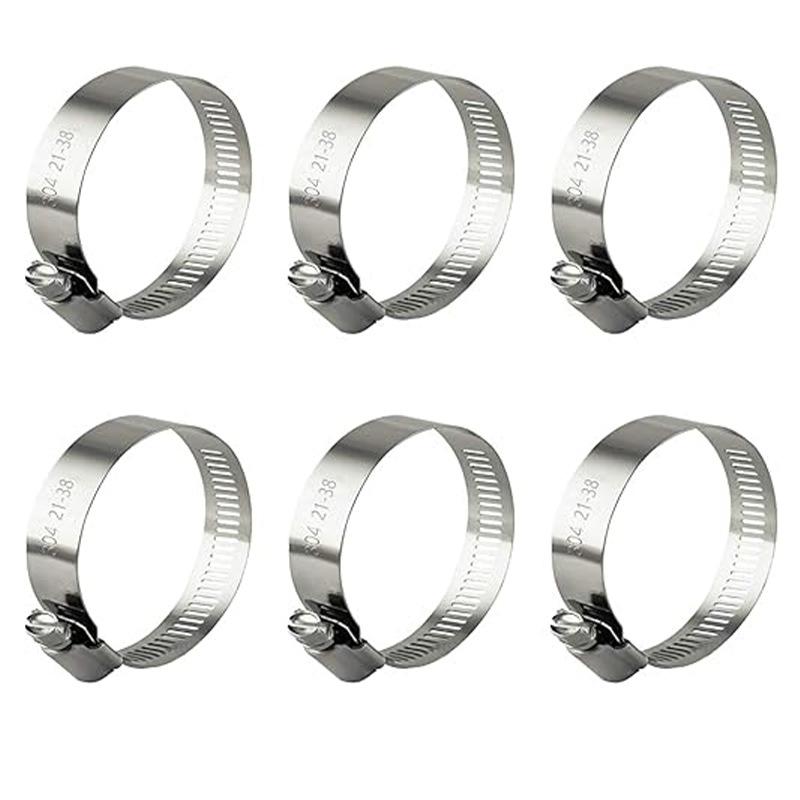 Stainless Steel Hose Clamp Set, Rustproof, American Style, 20pcs Bagged