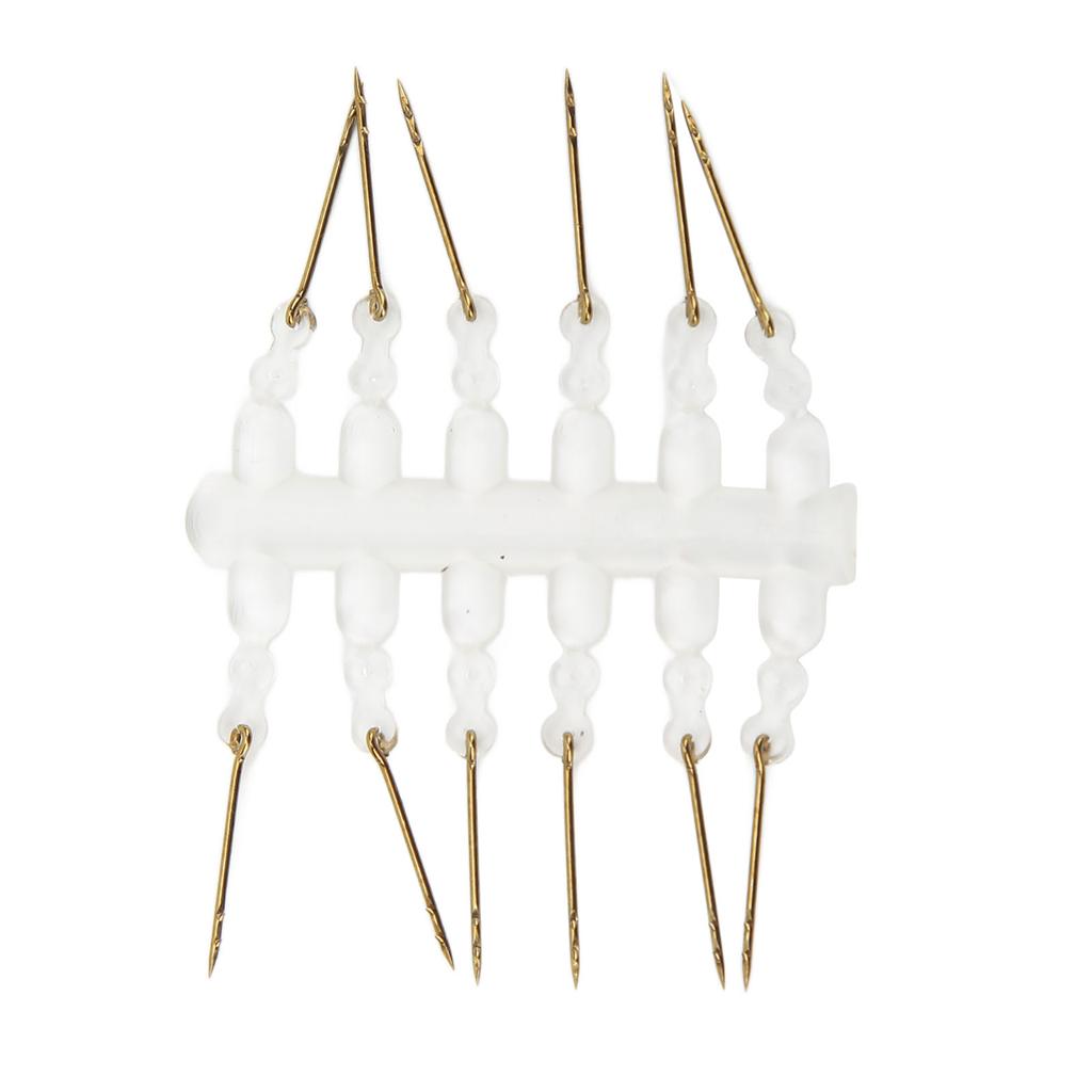 12Pcs Stainless Steel Carp Fishing Hooks Fishing Straight Handle Hook with Silicone Ring