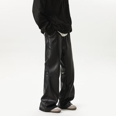 Autumn and Winter Black Pants Men's and Women's American High Street Casual