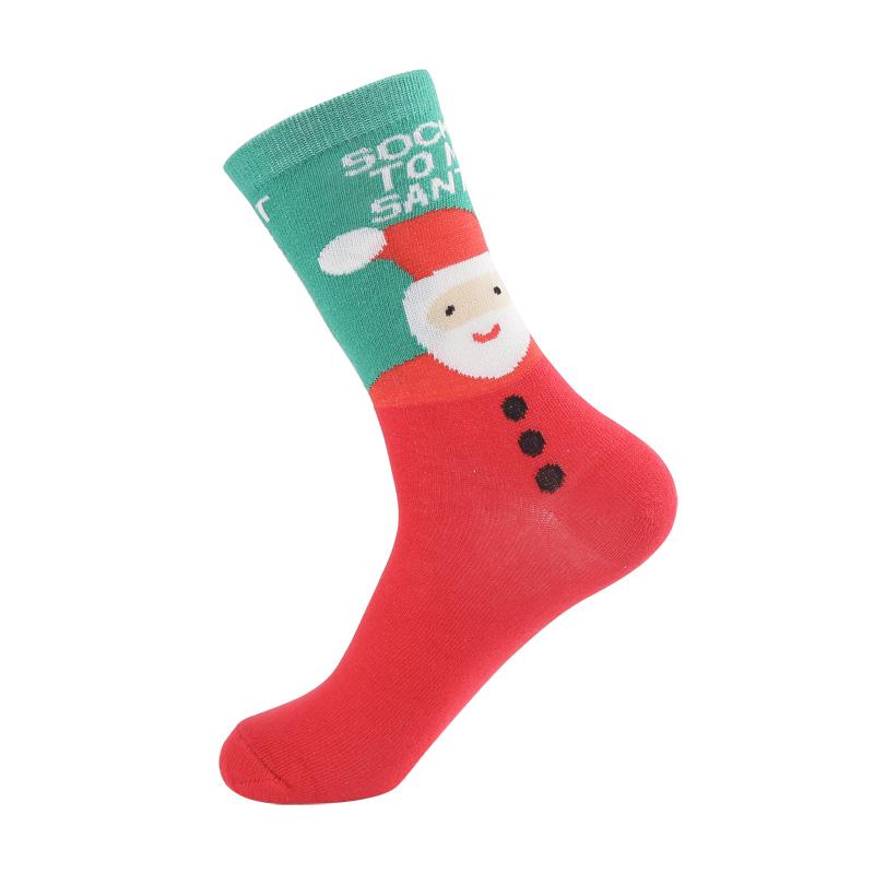 Hot Sale Women Christmas Socks Santa Claus Cotton Socks Autumn Snow Elk Gift Socks Crew Socks