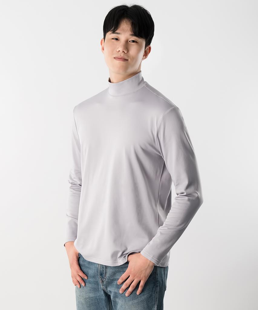 ARMEDES [2Pack] Men'S Brushed Regular Fit Turtleneck T-Shirt Ar-43 (3 Colors)