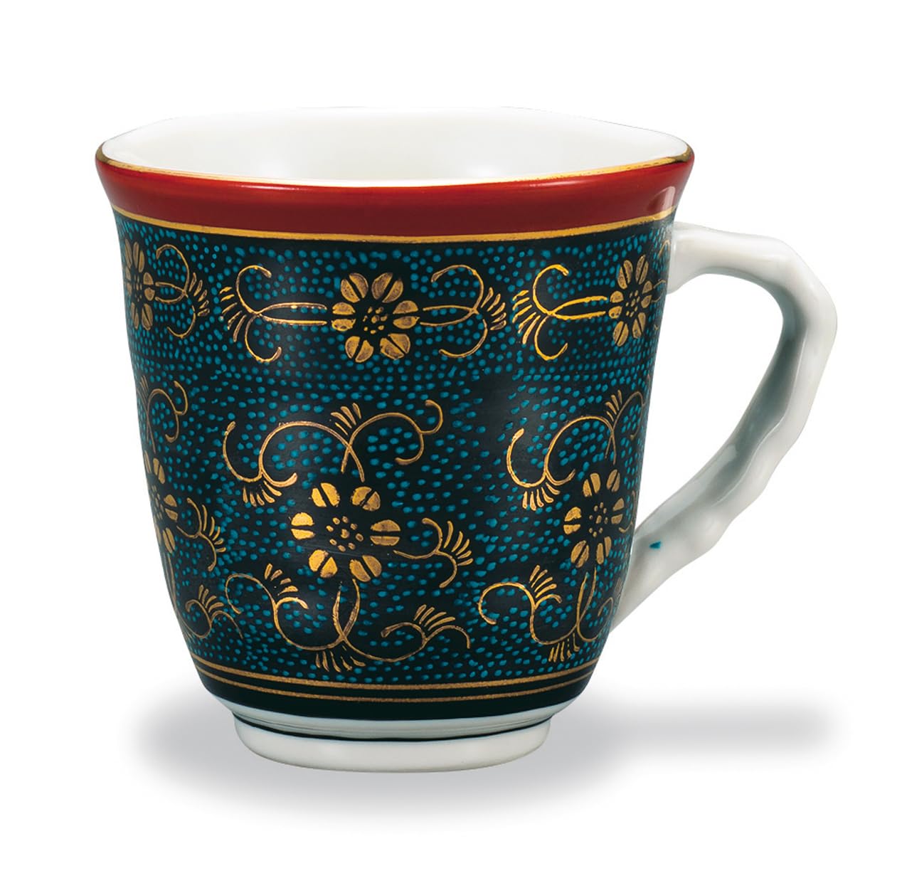 

Kutani Ware Iwataya Mug Aograin Tessen AP7-0813