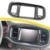 For Dodge Charger 2016-2023 Dashboard DVD Nav Anti-scratch Protector Carbon Fiber Style Centeral Control Navigation Frame