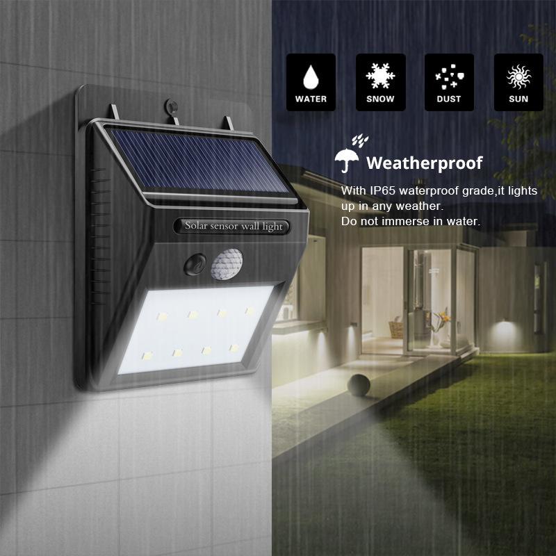 LED Solar Licht Outdoor Solar Lampe mit Motion Sensor Solar Lichter Wasserdicht Sonnenlicht Solar Power für Garten Dekoration