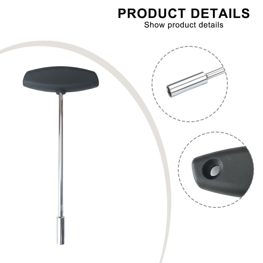 8 Inch 8mm T Handle Socket Wrench for Chainsaws Brushcutters and Garden Tools Sturdy Steel with Ergonomic Handle