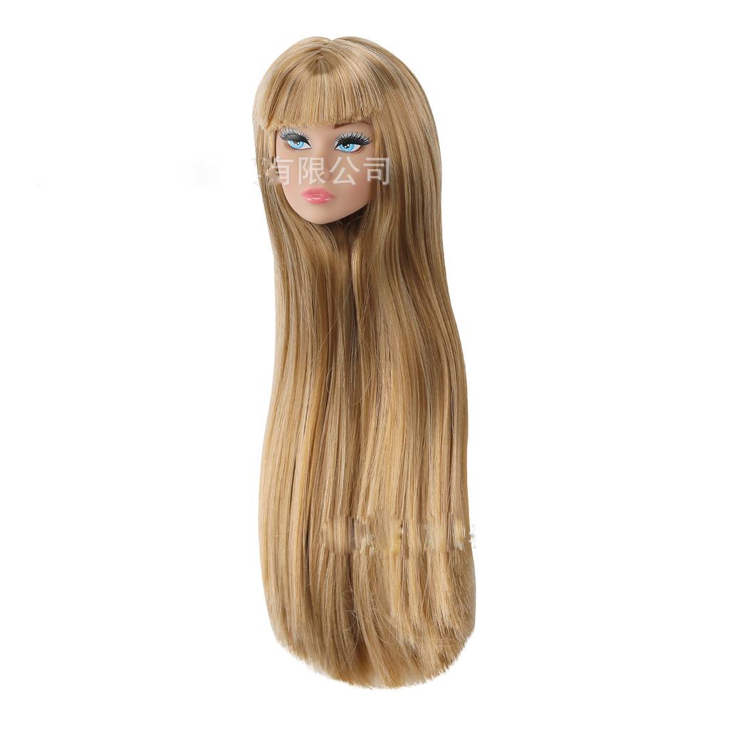 Doll Fashion Head 1/6 Supermodel Doll Makeup Face Curly Hair Toy Joint Movable White/Normal/Black Skin Body+Head Doll Accessorie