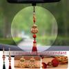 Gourde creuse chinoise en laiton Fu sculpté, pendentif porte-bonheur, accessoires de suspension de voiture, décoration Feng Shui Hulu, amulette, pendentif d'anniversaire