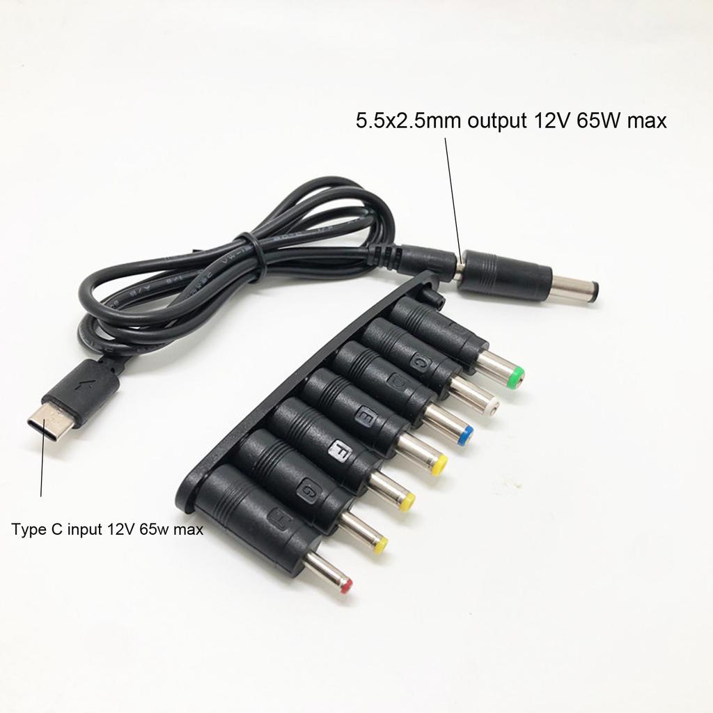 12V USB C-plugg til 3,5/4,0/4,8/5,5 mm Ladekabel for Ruter CCTV-kamera