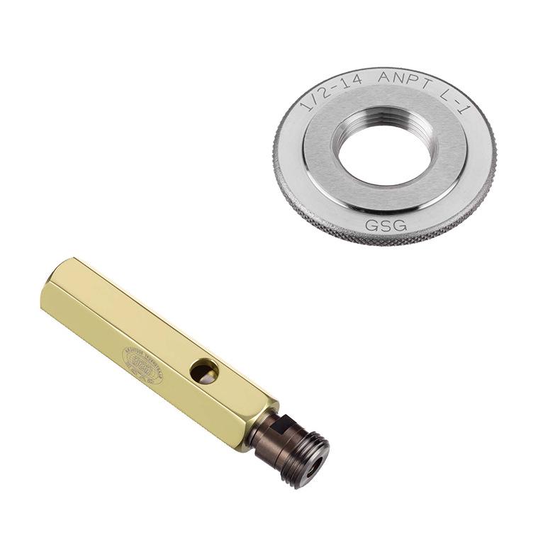 1″-11.5 NPTF Taper Pipe Thread Go/No-Go Gauges with 2 1/2″-8 NPSF Thread L1 2 3 Specific specifications inquiry