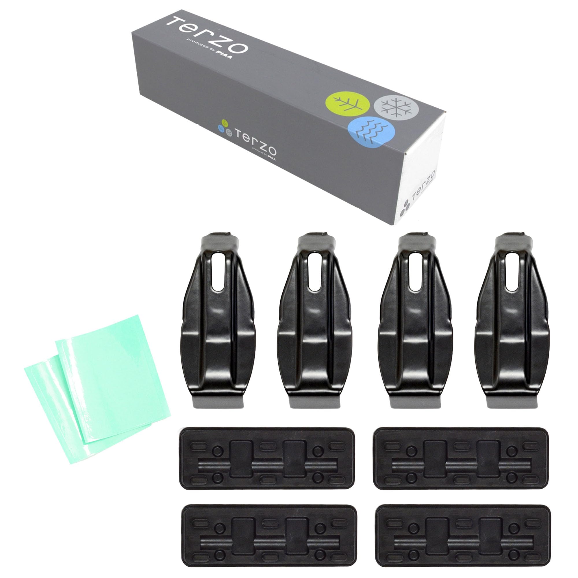 

Terzo Roof Carrier Set of for Subaru Exiga (by PIAA) Carrier/Base Holder, 4, Black, YA4.5 (EH380) чёрный