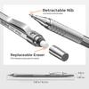 Nicpro 5-Piece Art Mechanical Pencil Set, Metal Drafting Pencils, 0.3, 0.5, 0.7, 0.9, 2mm, Graphite Lead Holder (4B, 2B, HB, 2H Colored Pencils), for