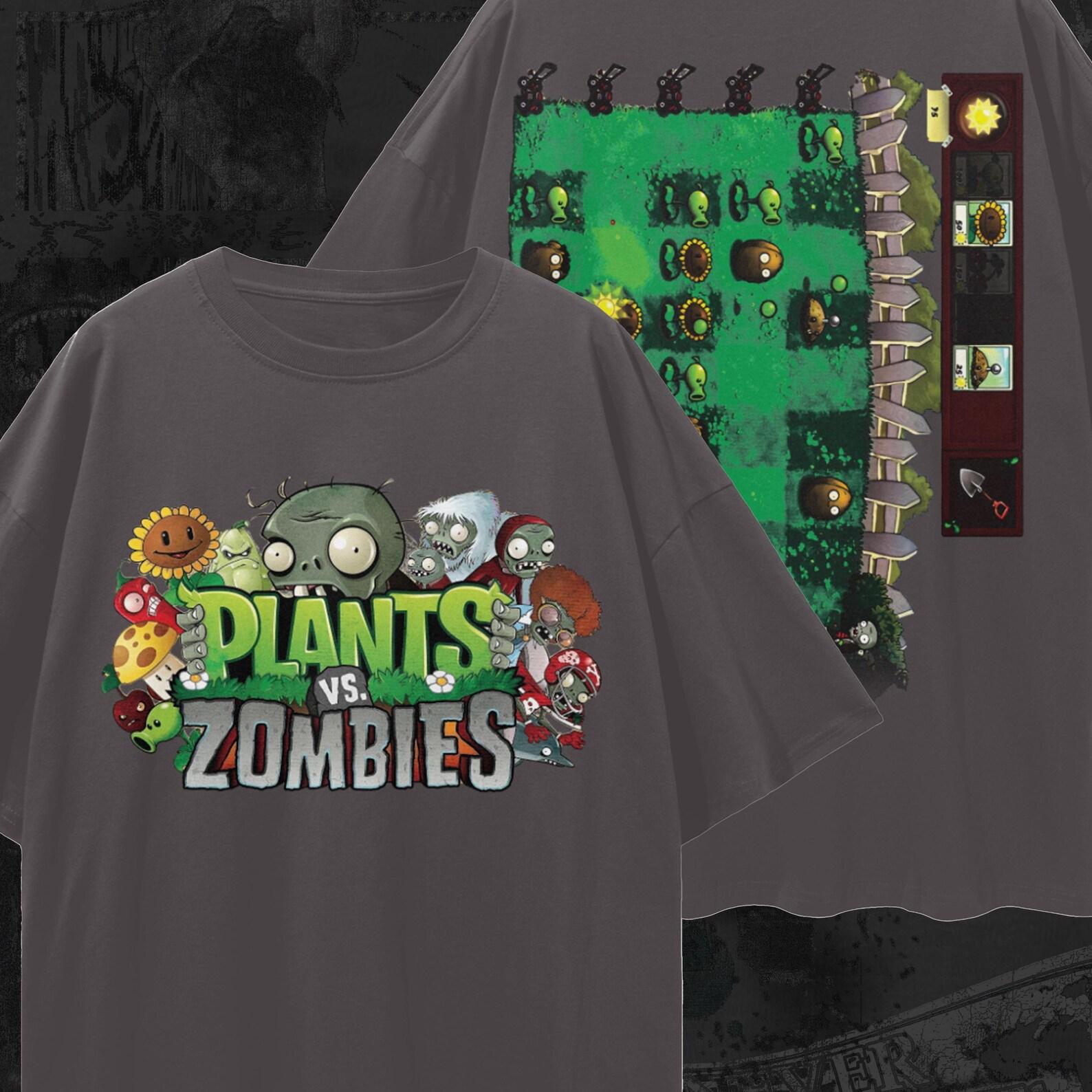 Plants vs Zombies T-Shirt: Retro Gaming Tee, 100% Cotton M