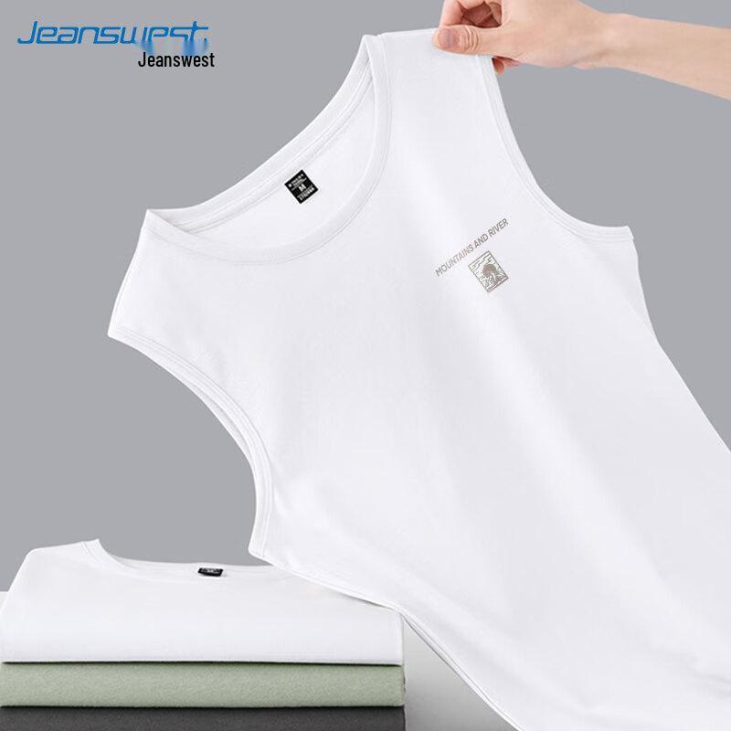 Мужская хлопковая майка с графическим принтом Jeanswest XL
