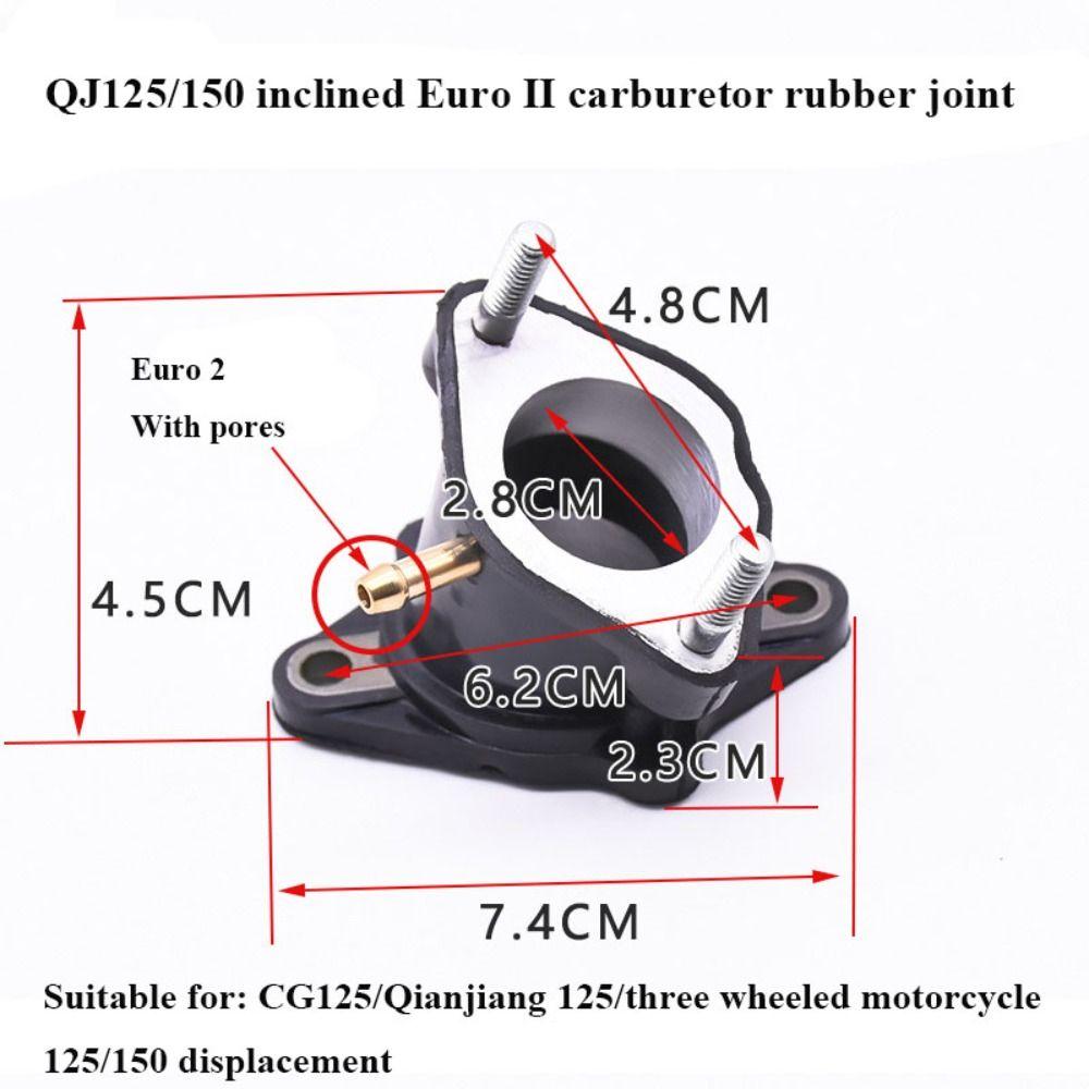 6 stylů Motocykl CG125 150 Guma&Hliník Karburátorová příruba Motocyklové příslušenství
