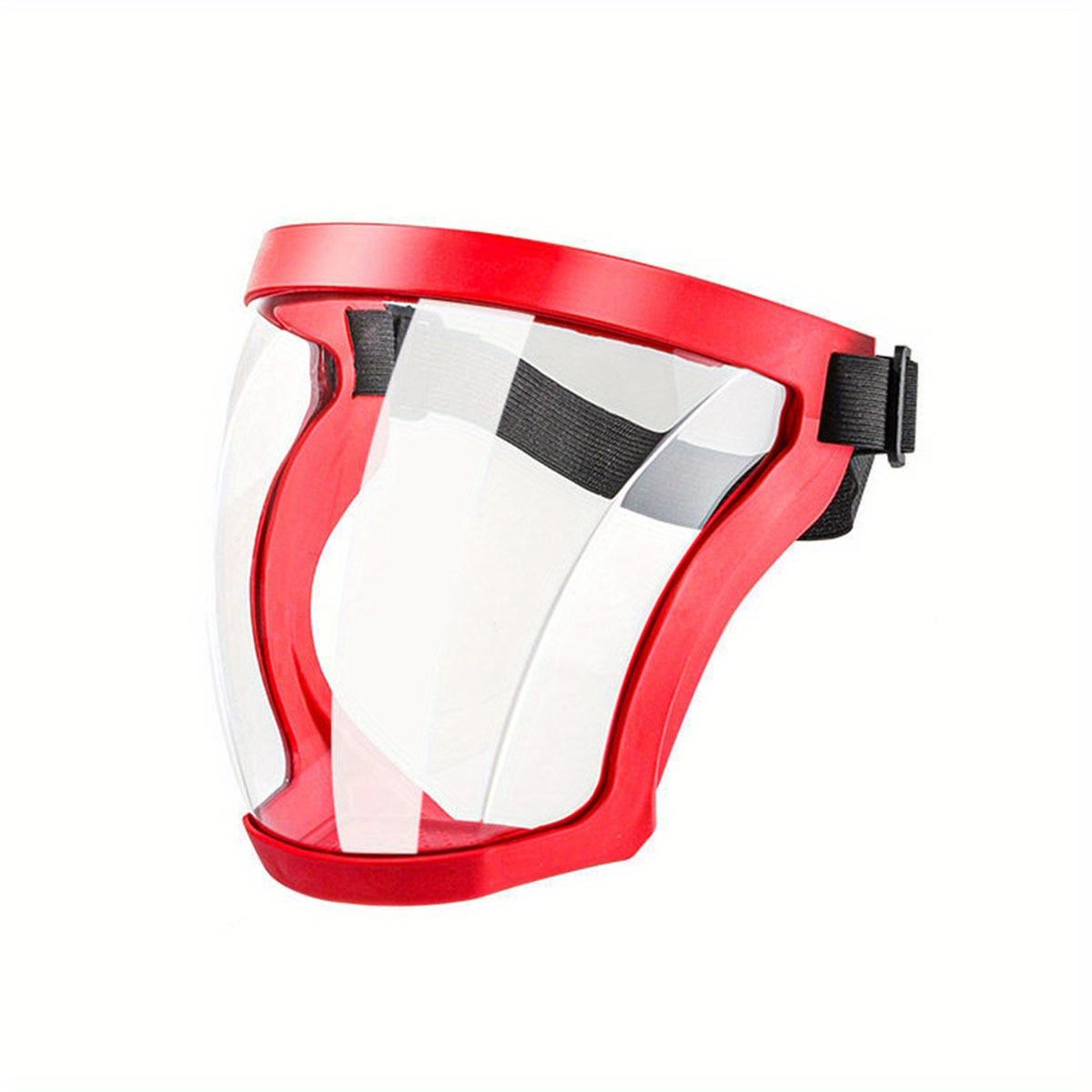 

Полнолицевой щиток, Суперзащитный прозрачный щиток высокой четкости с защитой от запотевания, со съемным фильтрующим бачком и фильтрующей ватой красный