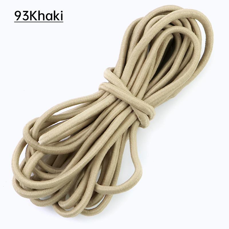 2/5/10Meters Meetee 5mm Elastic Ropes for Waistband Colored Rubber Band Clothes Bags Stretchable Cord Garment Sewing Accessories