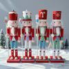 Christmas Nutcrackers Figures,Handmade Wooden Soldier Christmas Decorations Traditional Nutcrackers Decorations Gift