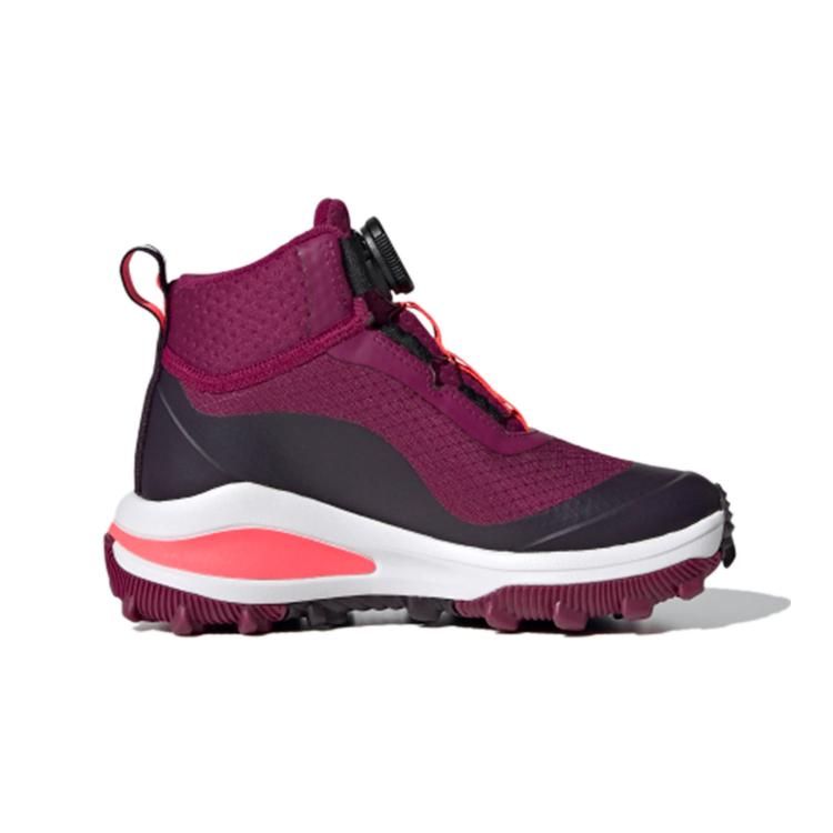 New Adidas Fortarun Boa Atr Btw K Slip Resistant Anti Kick Crew Kids' Boots Fuchsia Kids' FV3487