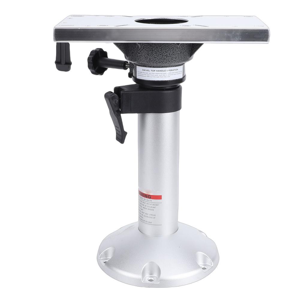 Boat Seat Pedestal with Slide Aluminium Alloy 17 24in Adjustable Height Boat Chair Base for Yacht Ship Floating Dock