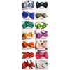 100pcs/lot Pet Christmas Gift For Dog Cute Bow Tie Cat Neck Tie Pet Grooming Accessories 20 Colors Adjustable Bows For Neck