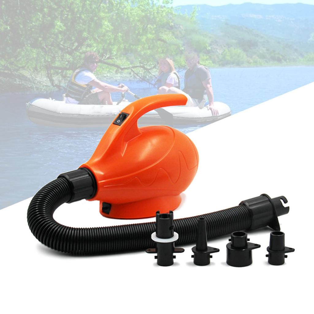 600W Elektrische Luftpumpe Heim Hochdruck-Aufblaspumpe für Schlauchboot Bett Pool Sofa