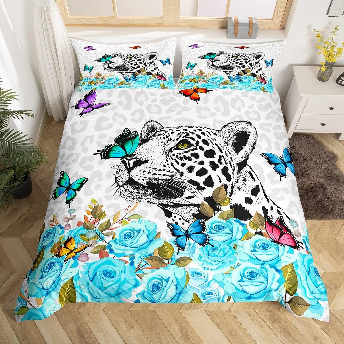 

Комплект постельного белья «Бабочка для пары», размер King, черный, белый, мягкий чехол с изображением животных и 2 наволочками, 3 предмета EU Single(135x200cm)