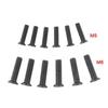 6 Pcs Drill Chuck Shank Adapter Screw Left Hand Thread Fit UNF Fixing Screws M5/M6 22mm Professional Metal Tools Accessories